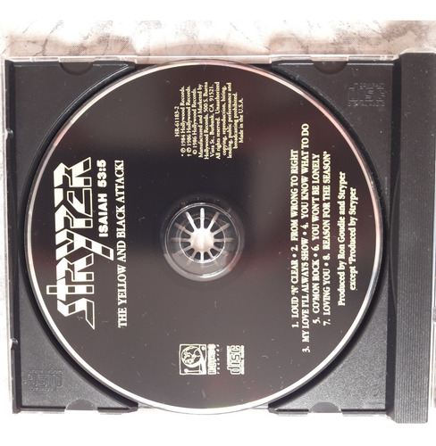 Cd Stryper - The Yellow And Black Attack (usa) (Usado)