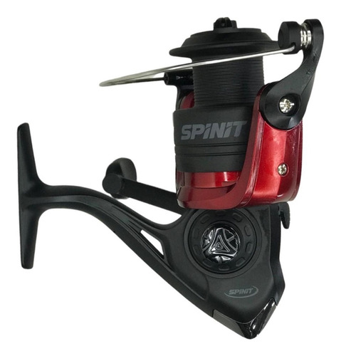 Reel Frontal Spinit Lbr 302 2 Ruleman Ideal Variada Color Negro con rojo Lado de la manija Derecho/Izquierdo