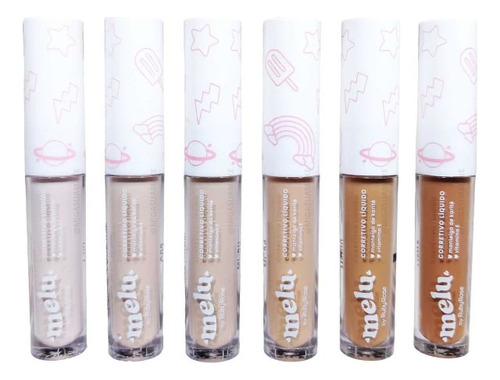 Corrector Ojeras Liquido Melu Bu Ruby Rose 4ml Rr-1800 Tono Mc51