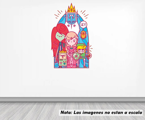 Vinil Sticker Pared 100cm Lado Hora De Aventura Modld0078