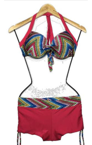 Bikini Teresa Rojo Gl-45 Color Rojo