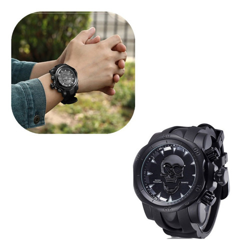 Reloj De Cuarzo Calavera Para Hombre