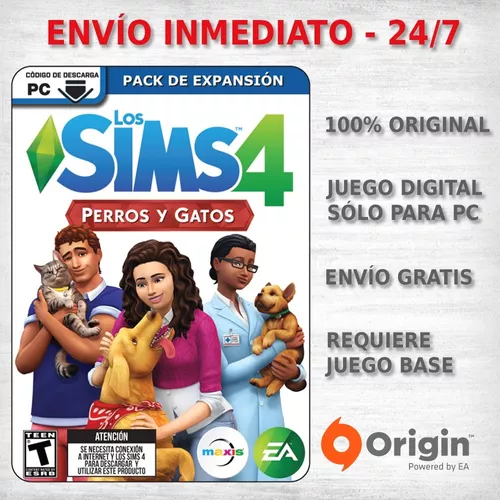 Los invitados boicotear derrocamiento Los Sims 4 Perros Y Gatos Juego Pc Original Expansion | BAZARLATAM.COM