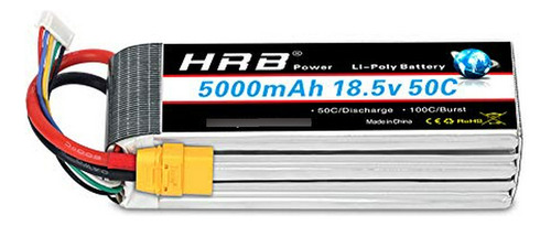 Batería Lipo Hrb 5s 18.5v 5000mah 50-100c Xt90 Para Rc