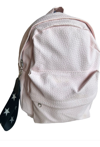 Mochila Bolso Escolar Paseo De Ecocuero Mujer + Llavero