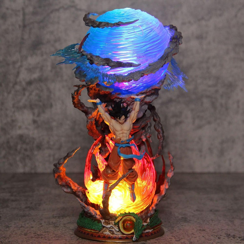 Boneco Goku Genkidama Action Led de 24 cm em Dragon Ball Z