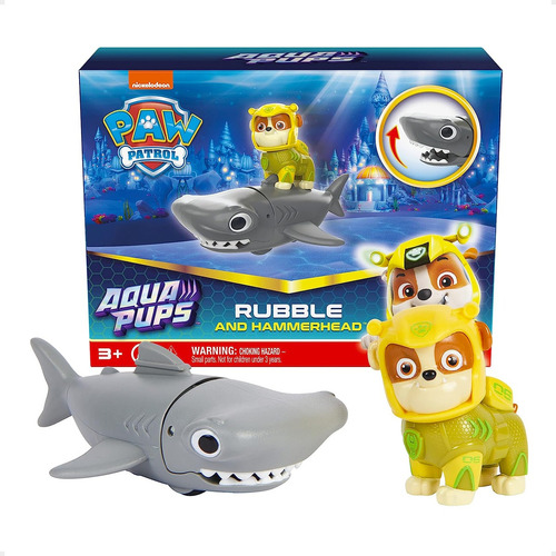 Juguete Paw Patrol Figura Heroe Aqua Pups Acuatico Original 