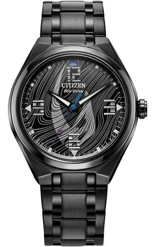 Citizen Star Wars Black Mandalorian Aw2045-57w Color de la correa Negro Color del bisel Negro Color del fondo Negro