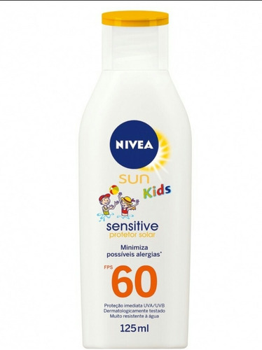 Promoção  Nivea Kids Sensitive & Pure Fps 60 - 125ml V.2020