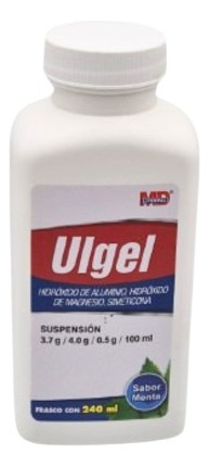 Ulgel, Doble Antiácido Y Antireflujo Sabor Menta 240 Ml