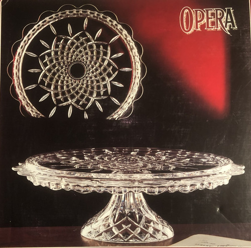 Plato Para Torta-pastel  Cristal R C R Italiano-modelo Opera