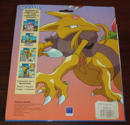 Pokemon Mutantes Psiquico Abra Kadabra Alakazam (Usado)