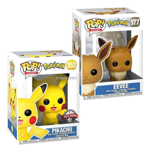 Funko Pop Pokemon Combo Original Especial Edition Scarlet