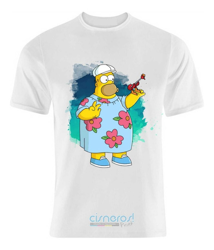 Playera Homero Gordo Simpson Colors