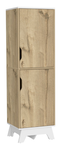 Mueble Microondas Bajo + Alacena De Cocina 2p - Duna/blanco