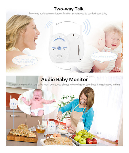 Luz Nocturna Digital Con Monitor De Sonido Recargable Para N