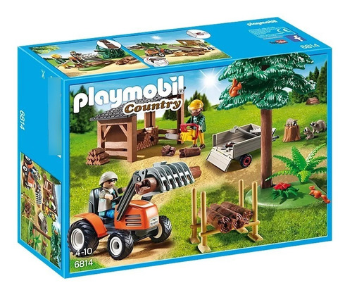 Playmobil | Leñadores Con Tractor | 6814