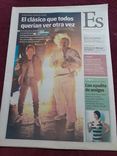 Suplemento Espectáculos Volver Al Futuro Mcfly 13 01 2011