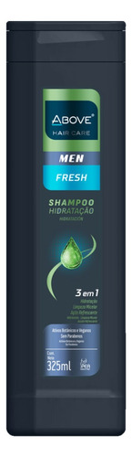 Shampoo Masculino Hidratação Ação Refrescante 325ml Above