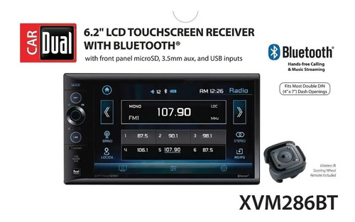 Autoestereo Pantalla Doble Din Dual Bluetooth Usb Radio Aux 