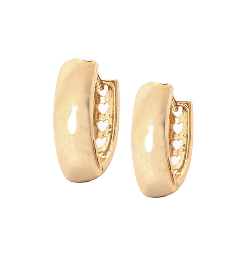 Aretes Arracadas Oro Laminado 18k Para Dama  Huggies Lisos