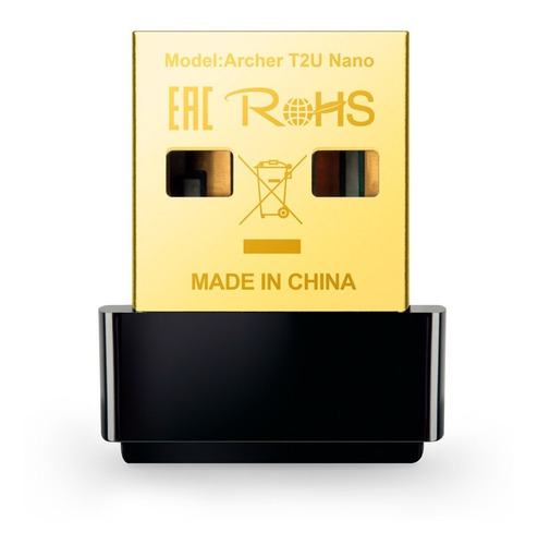 Placa de rede USB de banda dupla Tp Link Archer T2u Wifi Nano Ac600