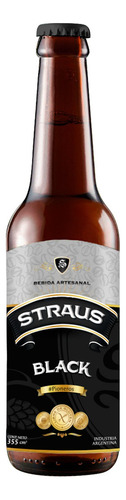 Cerveza Bebida Artesanal Straus Black Sin Tacc 355ml Pack X6