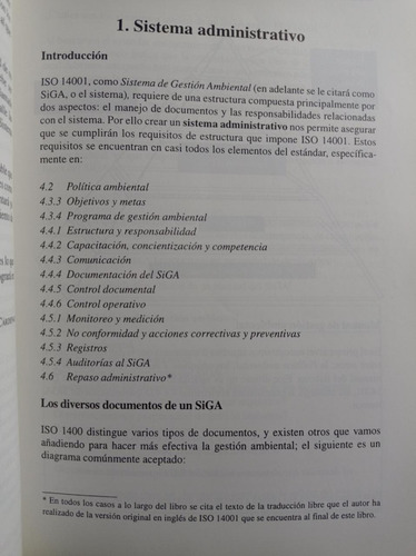 Implementación De Iso 14001 Una Visión Macroscópica (Usado)