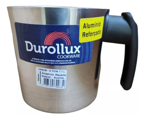 Leiteira Caneca Canecão Leite Café Chá Suco 12 Cm Alumínio