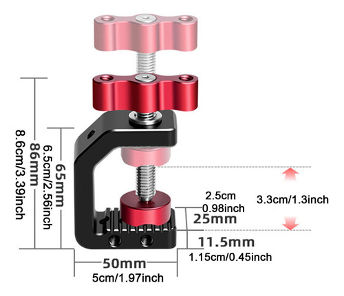 Camera Montaje De La Cámara Clip Fixing Monte 86x5025 Mm