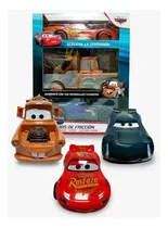 Comprar Cars Pixar Set Fricción Rayo Mcqueen  Mater Y Jackson Storm