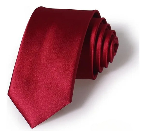 Corbata Roja Lisa Alta Calidad - 6cm Ancho