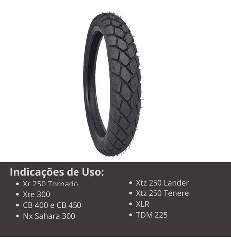 Pneu Dianteiro 90/90-21 Mod. Tourance Xre 300 Falcon 400 Xr