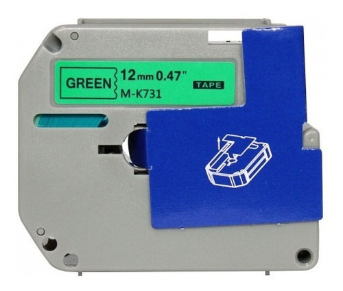 Fita Compativel P/ Uso Rotulador M-731 Mk731 M-k731 Pt-80
