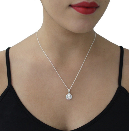 Imagen 6 de 10 de Dije Medalla San Benito 1.1 Cm De Plata .925 Agálea Joyería