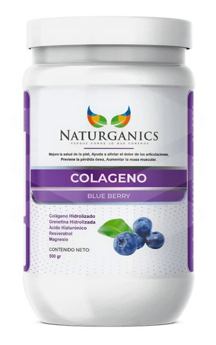 Colágeno Hidrolizado Con Ácido Hialurónico 500grms