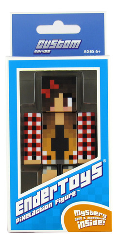 Endertoys Figura De Acción De Niña A Cuadros