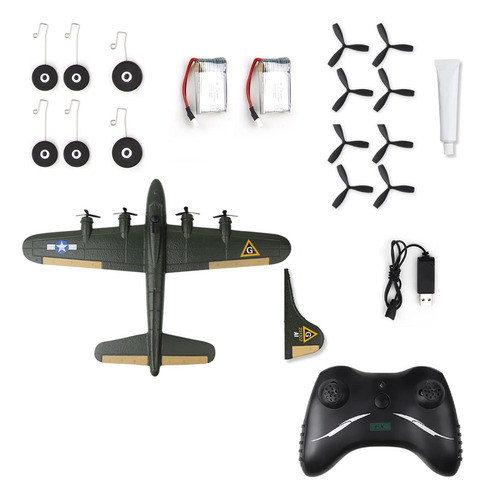 Avión A Control Remoto B17 24ghz Rtf Iluminación Para Princi Color