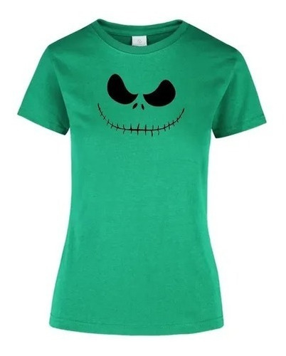 Playera Casual Halloween Jack Skeleton Comoda Moda Para Dama
