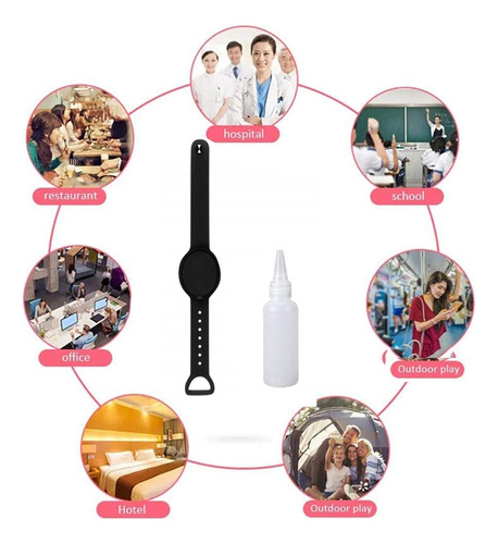 Dispensador Manual De Pulsera Recargable De Silicona