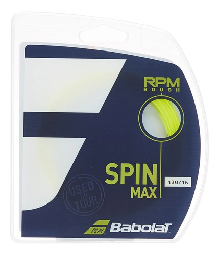 Cuerda De Tenis Babolat Rpm Rough Amarillo 1.30mm