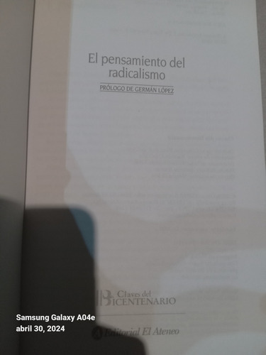 El Pensamiento Del Radicalismo (Usado)