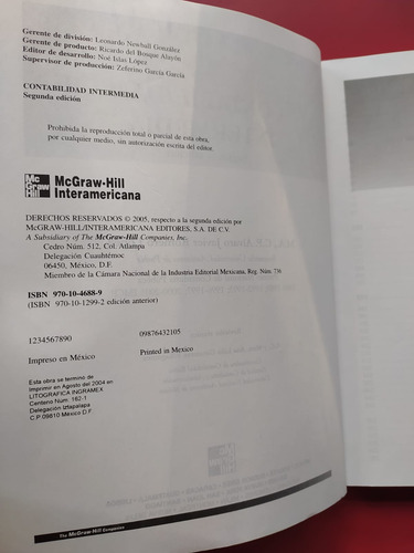 Contabilidad Intermedia - Javier Romero López (Usado)