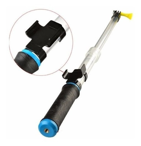 Imagen 3 de 7 de Palo Selfie Sumergible Buceo Transparente Compatible Gopro