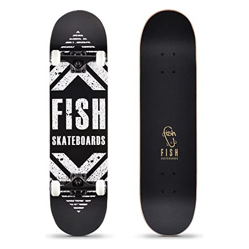 Fish Skateboards Standard Skateboard, Full Skateboard 31'x 8
