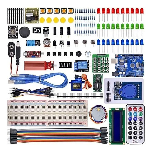 Kit Ardui Uno R3 Aprendizaje Placa Original 220 Piezas