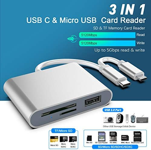 Adaptador De Lector De Tarjetas De Memoria Eletrand Tipo C +