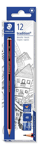 Lapiz De Grafito Staedtler 4b X 12 Unidades D