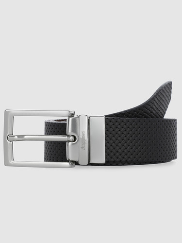 Cinturón De Vestir Reversible Scappino Hombre 79 Negro 36
