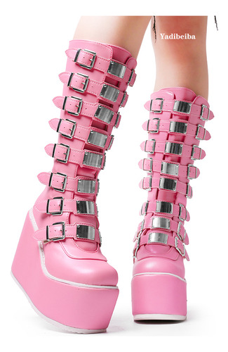 Botas Altas Hasta La Rodilla Autowinter De Tacones Altos Par
